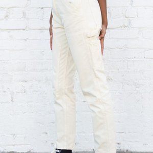 Brandy Melville White Jane Cargo Pants